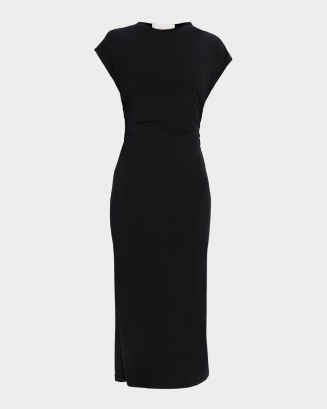 Mesa Slouchy Mock-Neck Midi Dress